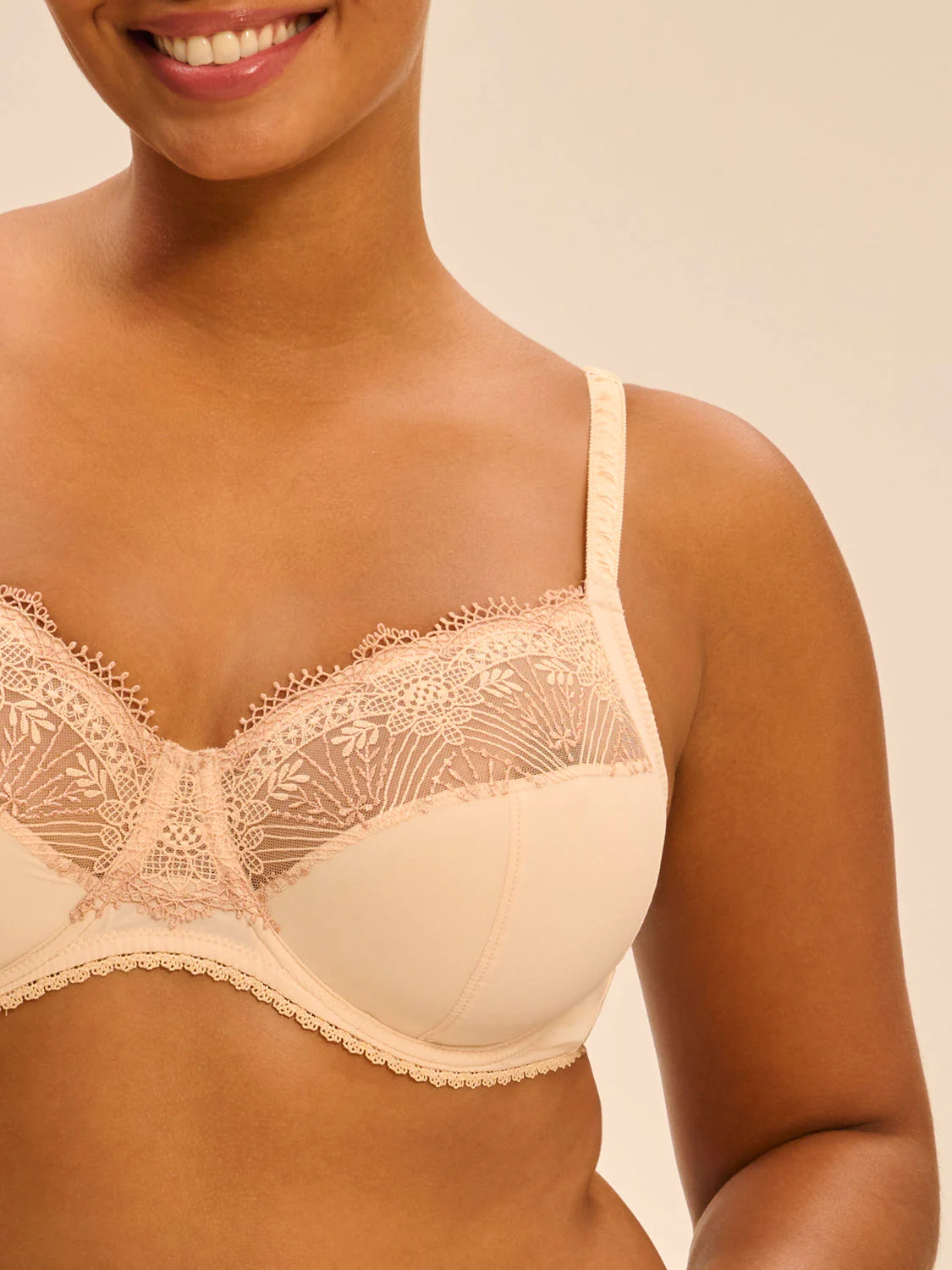 Full cup support bra - Chic Beige - Image 2