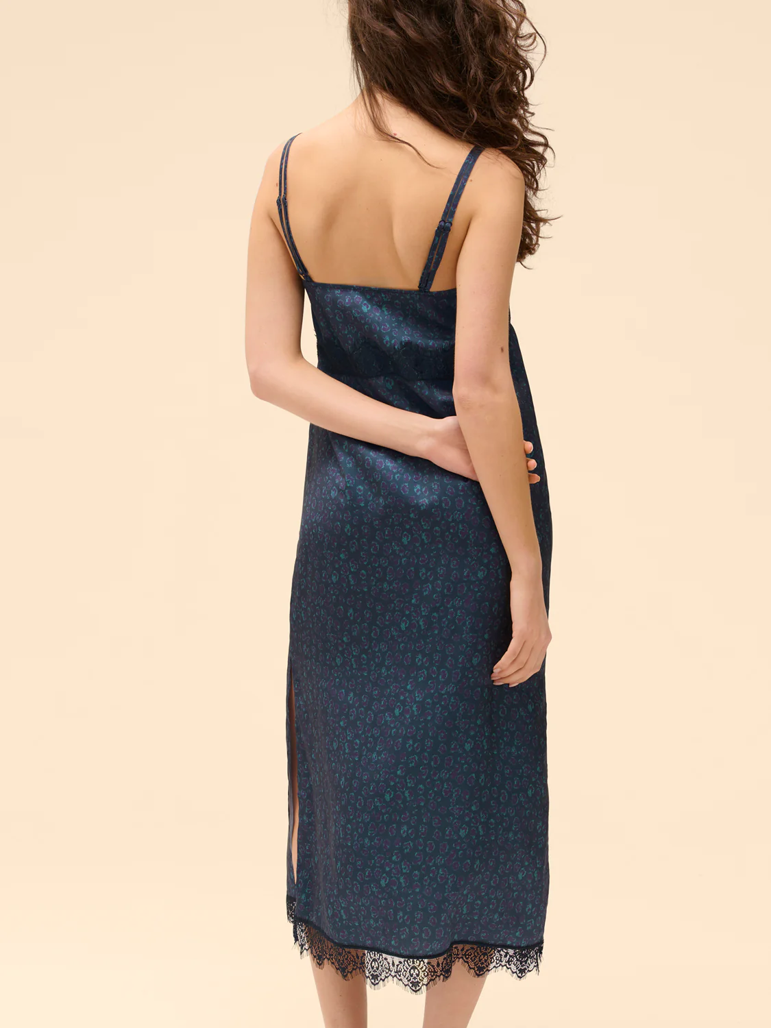 Long Nightdress - Feline Blue - Image 2
