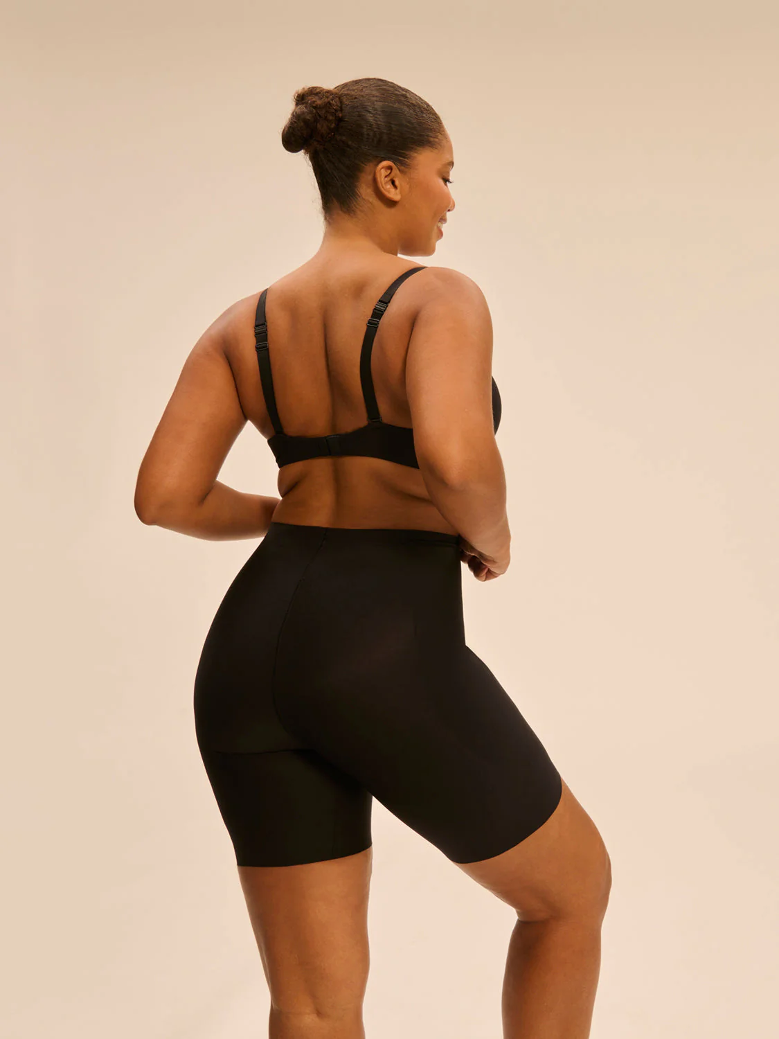 Padding plunge bra - Black - Image 5