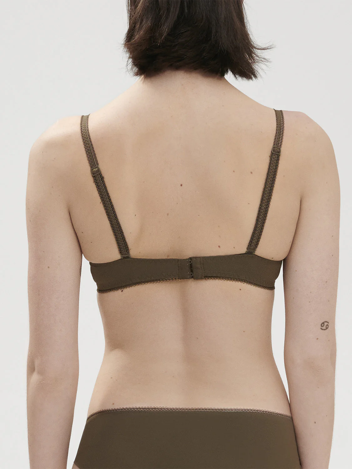 Plunging underwired bra - Nomad Green - Image 2