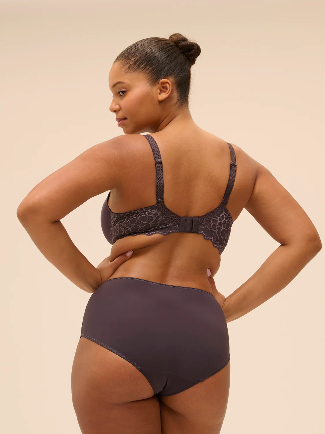 Spacer plunge bra - Graphite Grey - Image 9